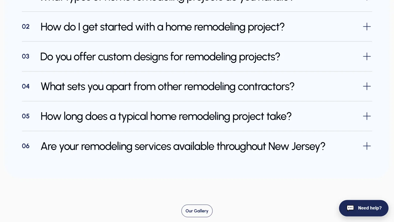 Adan Construction – Remodeling FAQs