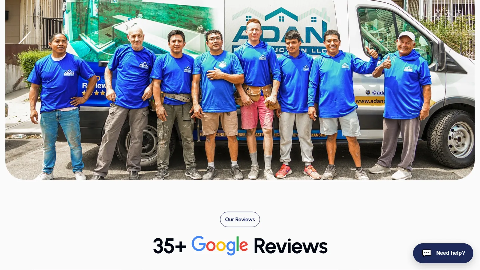 Adan Construction – Team and reviews
