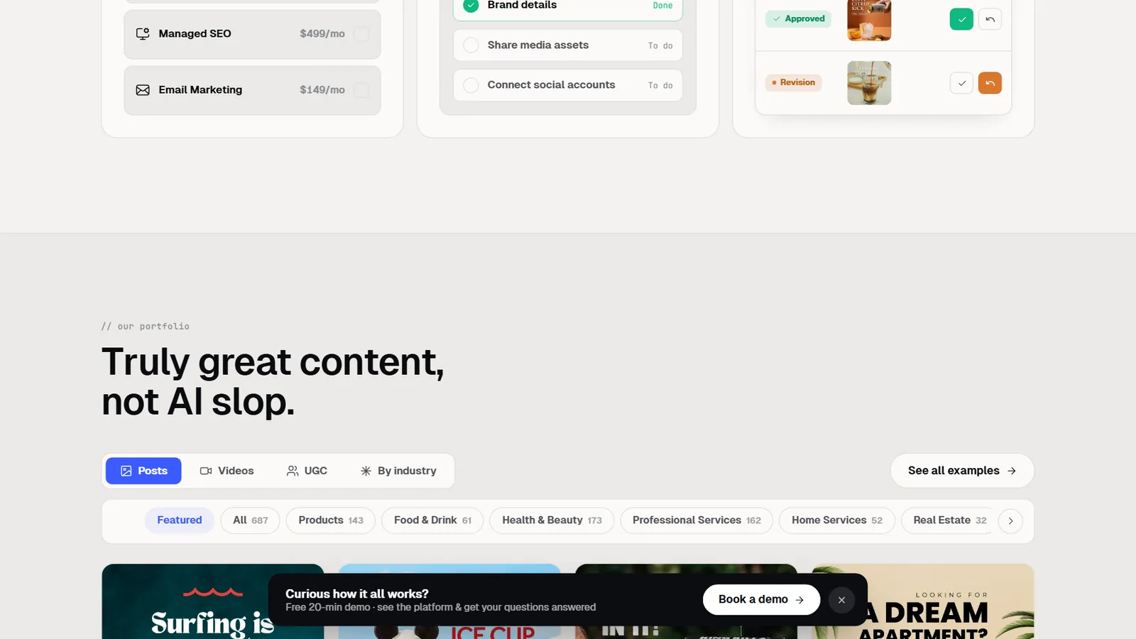 Feedbird – Process and portfolio