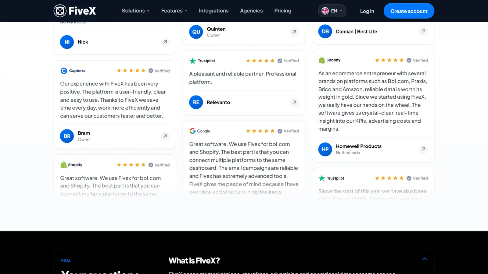 FiveX – Verified reviews