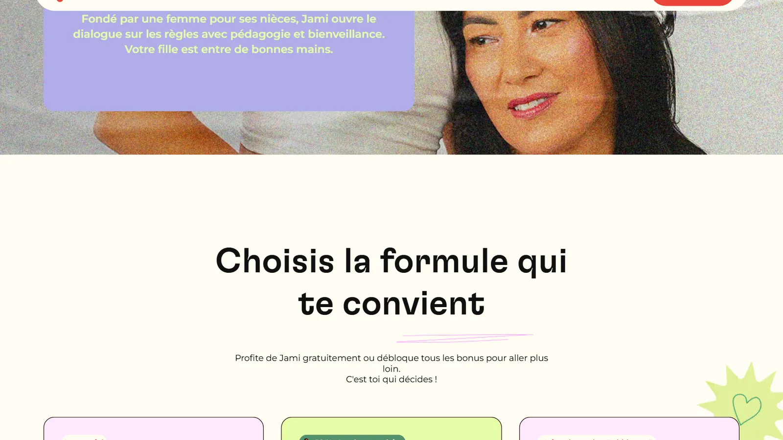 Jami – Parents and pricing