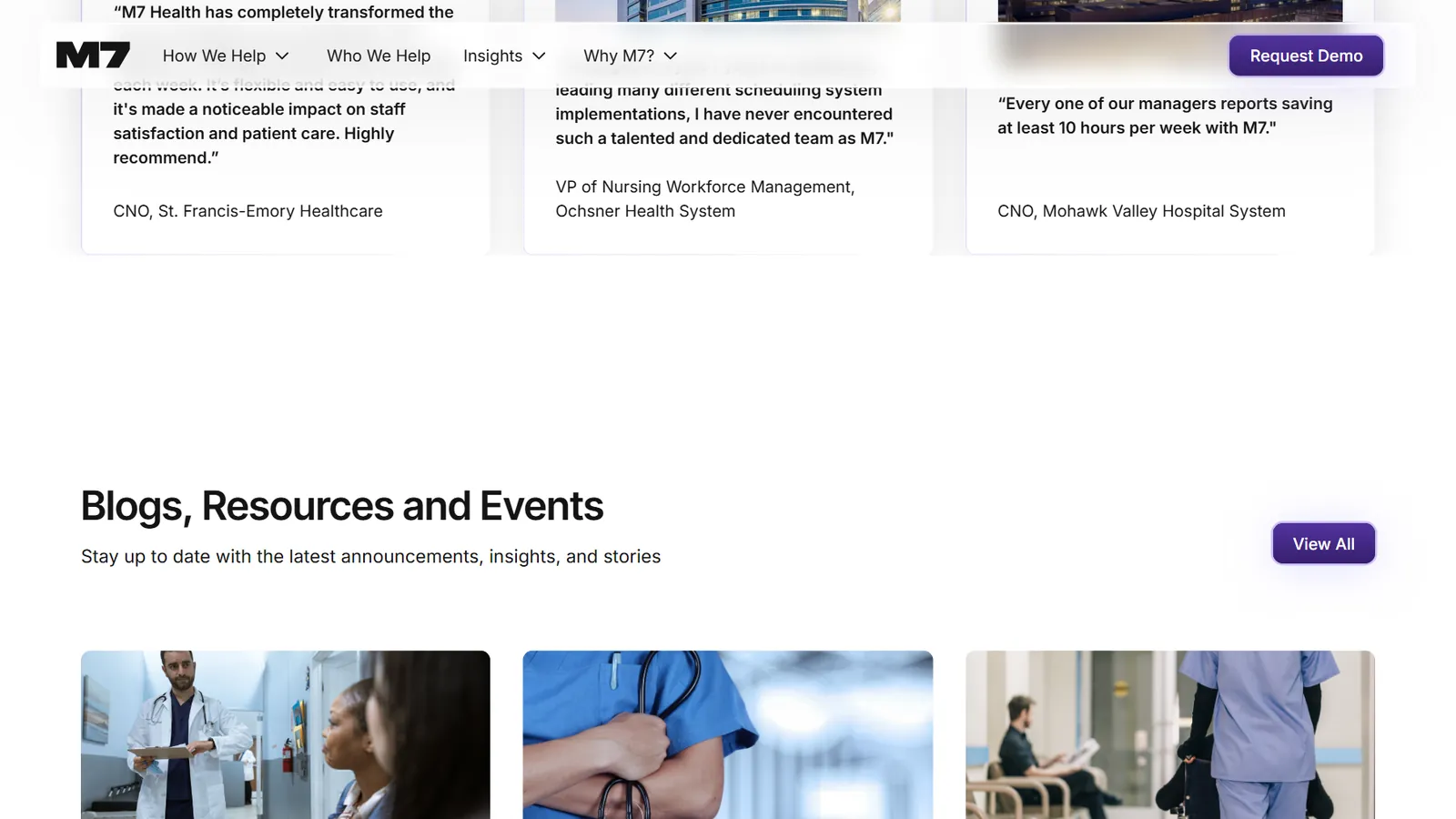 M7 Health – Customer testimonials