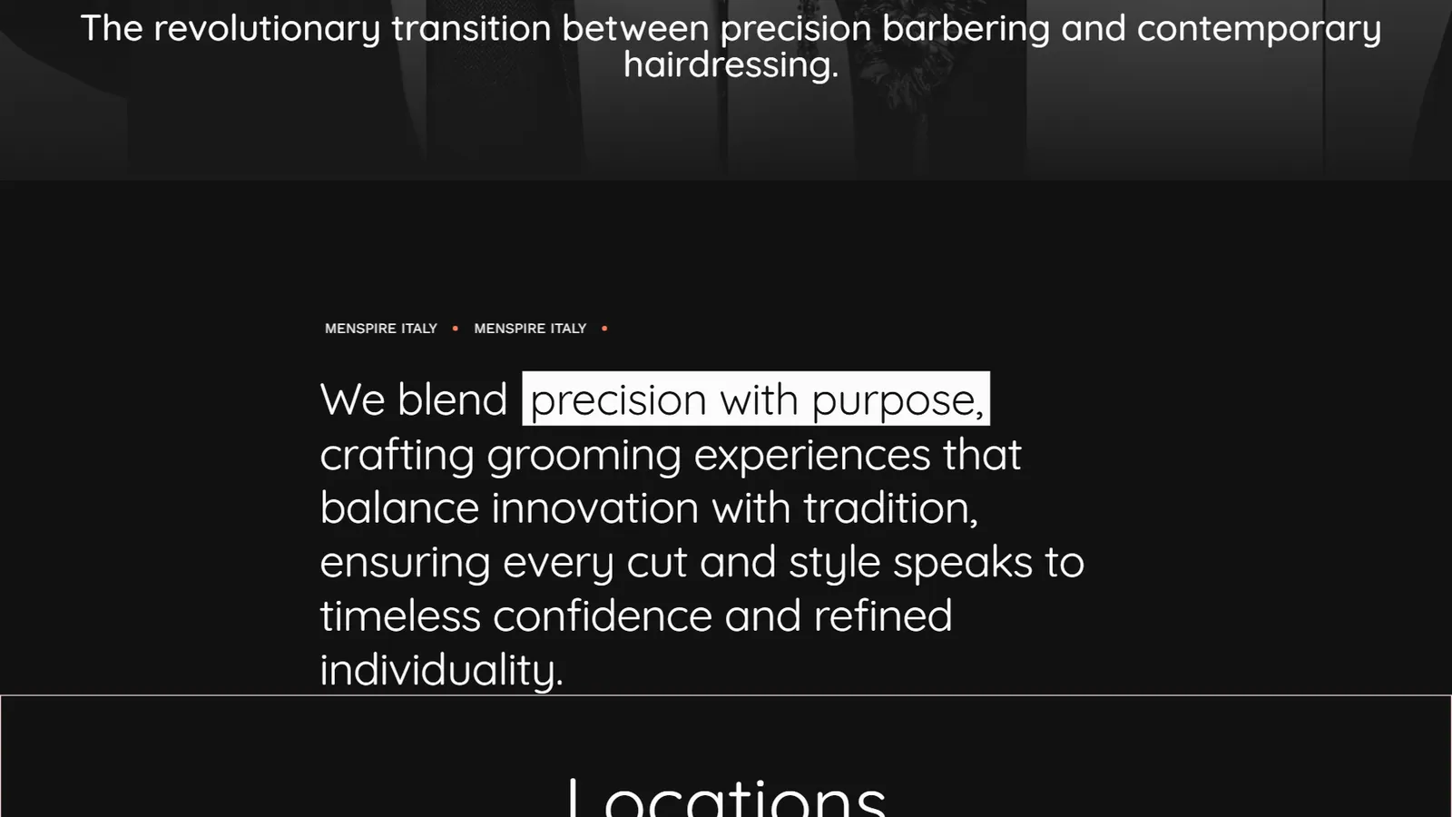Menspire Italia – Brand statement