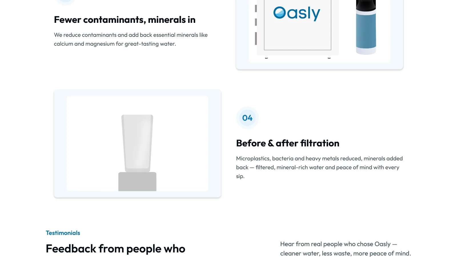 Oasly – Filtration process
