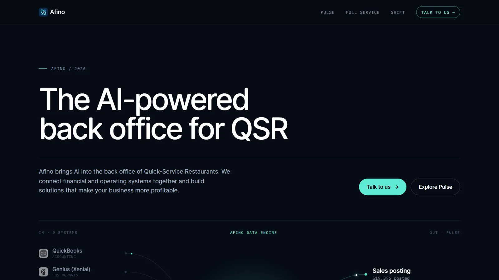 Afino website designed by Phixel Media