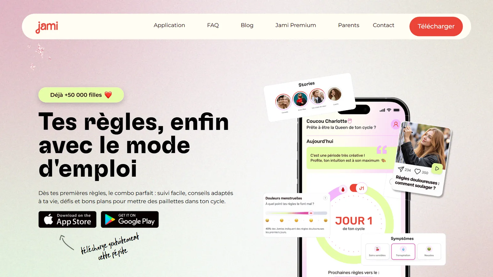 Jami website designed by Phixel Media